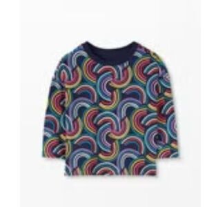 Hanna Andersson Geometric Long Sleeve Tee in Vibrant Colors